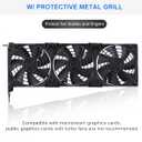 GDSTIME Graphic Card Fans, PCI Slot 3 x 90mm 92mm Fans, Graphics Card Cooler, Video Card VGA Cooler