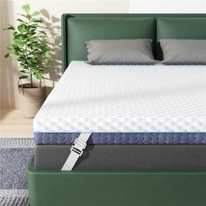 3 Inch Firm Mattress Topper Queen Size, Mattress Topper with 2-Sided Cover, Memory Foam Bed Topper with Soft & Firm Options for Back Pain Relief, Ergonomic 5-Zone Design, CertiPUR Certified