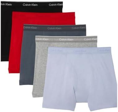 Calvin Klein Men's Underwear Cotton Classics 5-Pack Boxer Brief. Medium