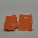9x12 Orange Die Cut Handle Plastic Shopping Bags 100/cs