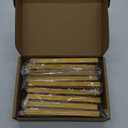 Goldenwarm 10Pack 4in Drawer Pulls Brushed Brass Cabinet Pulls Gold Kitchen Handles Square Gold Drawer Handles for Cabinets Dresser Bar Hardware Modern Brass Hardware (4in hole centers)