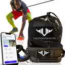 Vikingstrength - 360 Resistance Running Training Bungee Band (Waist) for Speed, Fitness Agility, Speed Strength  Gym Equipment for Football, Basketball, Solo or Partner + V-Strength Workout App