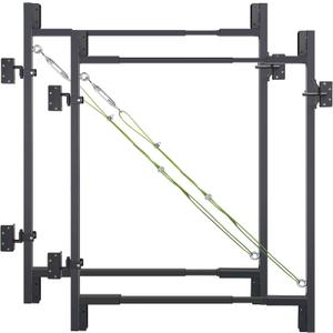 Sidasu 2Pcs Fence Gate Kit DIY Gate Building Kit, 36"-72" Heavy Duty Wood Fence Gate Kit with 4-5 Feet Height, Fits Both 1"x4" and 2"x4" Wood