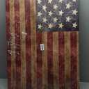 Vintage American Flag Canvas Print Wall Art - Patriotic Retro USA Flag Star Stripes - Wall Decor Modern Artwork Paintings Pictures for Living Room Stretched and Framed Ready to Hang - 24" x 36"