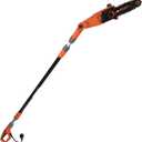Electric Pole Saw for Tree Trimming 8-Inch Corded Telescoping Power Pole Saw Adjustable Head Pole Chainsaw for Tree Trimming Courtyard Household