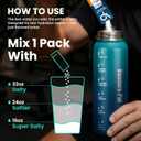 Venture Pal High Sodium Sugar Free Electrolytes Powder Packet - Hydration Packets with Vitamin, Sodium & Potassium | Zero Calories | Vegan, Keto & Paleo Friendly Electrolyte Drink Mix - 30 Sticks