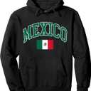 Mexico Mexican Graphic Pullover Hoodie, Size: Small