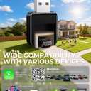 Wireless Carplay Adapter for iPhone Latest Upgrade, Tiny Bluetooth Dongle Convert Wired to Wireless for Apple Car Play Plug & Play, Zero-Lag Auto-Connect GPS Works With 2016+ Cars (Jet Black)