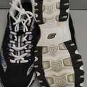 Skechers Women's D'Lites Dazzling Canvas Low Top Sneaker Shoes Black/Multi 11