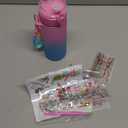 Dan&Darci Decorate Your Own Glow-in-The-Dark Water Bottle Kit for Girls - Christmas Gifts for Girl Ages 4-6 5-7 6-8 - 4 5 6 7 8 Year Old Birthday Gift Ideas - Arts and Crafts for Kids Age 6-8