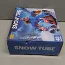 48'' Snow Tube with Premium Canvas Cover for Kids and Adults, Inflatable Heavy Duty Snow Tube Made by Thickened Bottom, Sled Winter Outdoor Fun Toys for Children Boys Girls