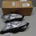 WFLNHB 1 Pair Fog Lights Replacement for 2007-2010 Hyundai Elantra Clear Lens Bumper Driving Fog Lamps