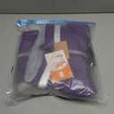 LeLePet Warm Winter Coat, Fleece Dog Jacket with Harness, Reflective Turtleneck, Waterproof, for Large Dogs (Purple) L