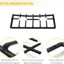 Allstare AEB73125001 Burner Grate Replacement Parts for LG Gas Stove Parts Range Grille Side Grate 19.6 x 10.6 LRG3061ST LRG3091ST LG Stove Top Cast Iron Cooktop Grate Wok Rack 1 Pack