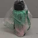 Fanhaw 20 oz Insulated Stainless Steel Water Bottle with Straw Lid, Leakproof & Anti-Dust Sports Bottle for Kids, Women & Men (Green Pink)