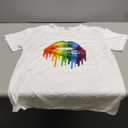 Smile Fish Crewneck Pride Shirts LGBTQ Rainbow Tops Graphic Short Sleeve Tees (XX-Large, Women 5# Lips)