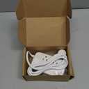 Power Strip with USB C Ports, 30W USB C Charging Station with 2 Outlets 3 USB C & 2 USB A, Travel Charger for Multiple Devices, 5FT Flat Extension Cord USB Charger Hub for Travel Home (Pearl White)