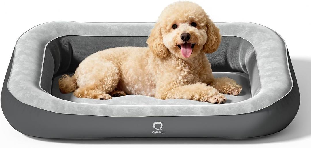 QPAU Inflatable Dog Bed for Home Travel and Outdoor, Pet Mattress for Small, Medium & Large Dogs (Pump Included