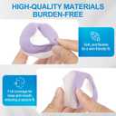 2 PCS Nasal Cushion for AirFit N20(M),1 pc Soft Fabric Nasal Cushion and 1 pc Velvet-Lined CPAP Nasal Mask Cushion for AirTouch N20, Soft Fabric for All Seasons, Velvet-Lined for Fall/Winter(Purple)