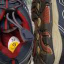 Boys Girls Hiking Trail Shoes Waterproof Slip Resistant Outdoor Trekking Walking Running Sneakers(Little/Big Kids) (Navy Blue Red), 37