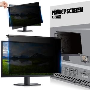 Privacy Screen for Computer Monitor 32 Inch, Hanging Type Computer Privacy Screen, High Transparency Blue Light Blocking Screen Protector Panel, Anti-UV Eye Protection, Not Anti Glare