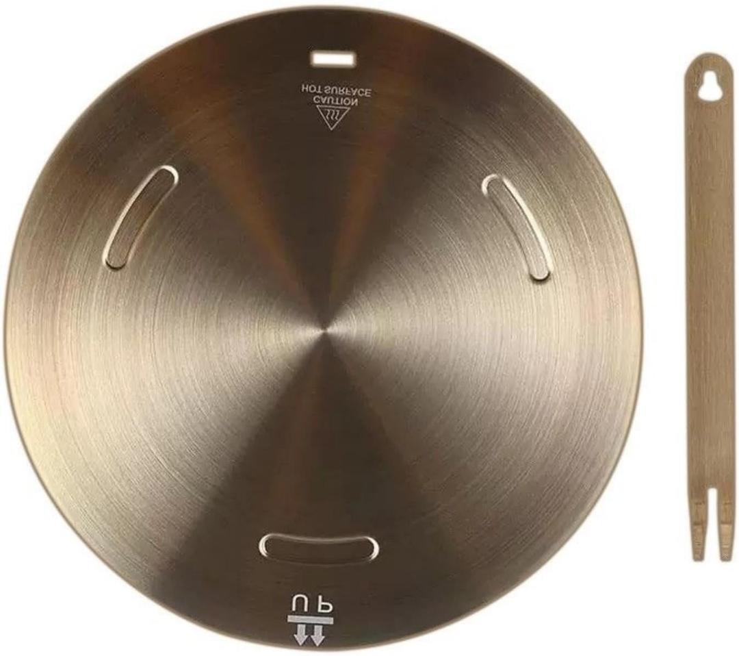 Induction Adapter Plate, Lifenergric Heat Diffuser Simmer Plate for Glass Electric Stove Top Heat Diffuser with Removable Handle, Induction Converter Disk for Cookware Accessories 7.9inch