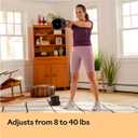 BowFlex SelectTech 840 Adjustable Kettlebell - Can easily adjust from 8 to 40 lbs