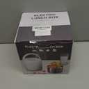 Vabaso Electric Lunch Box for Adults, 41oz 80W Heated Lunch Box, 12V/24V/110V/220V Portable Food Warmer White Elephant Gifts for Men Car Truck Work with 1.2L 304 Stainless Steel Container