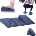Slant Board Squat Wedge for Calf Stretching3 Pcs 12" x 6.3" Foot Stretcher Balance Board for Plantar Fasciitis, Adjustable Foam Slant Board Wedge Great for Exercises (Black Blue Mixed)