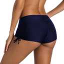 Womens Boardshorts Swimming Shorts Bikini Tankini Bottom Mini Board Short Swimwear Navy S