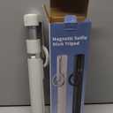 TONEOF 68" Magnetic Selfie Stick Tripod with Aluminum Strong Magnetic Holder for Magsafe, 360° Rotatable Travel Phone Tripod Stand with Metal Ring & Rechargeable Remote for iPhone/Android(Beige Gray)