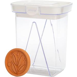 Goodful Brown Sugar Saver and Softener Disc with Airtight Storage Container, Multiple Uses for Food Storage Containers, Reusable and Food Safe, 1-Quart Container with Sugar Saver Disk