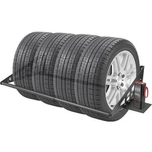 JY PERFORMANCE Adjustable Wall Mounted Tire Rack, Heavy Duty Steel Tire Storage Rack for Garage, Fits 31"-56" Wide, Powder Coated, 400 lbs Weight Capacity, Black