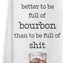 Bourbon Gifts Kitchen Bar Towels, Bourbon Gifts for Women Men Dish Tea Towel, Whiskey Lover Gifts Decorative Hand Towels for Kitchen Bar Cart Decor, 16x24 Inch