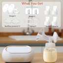 15mm Pump Parts Compatible with Spectra S1/S2/9 Plus,Spectra Replacement Pump Parts,Full Set Replace Include 15mm Flange, Duckbill Valve, Backflow Protector, Tubing and Bottle