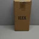 IEEK 2 PCS White Acrylic Floating Shelves Display Ledge,Wall Mounted Nursery Kids Bookshelf,15 Inch Bathroom Wall Shelf and Storage Rack,5mm Thick U Shelf