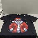 African American Christmas Pajama Xmas Afro Santa Claus PJ T-Shirt,  Size XL