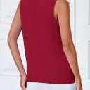 PRETTYGARDEN Sweater Vest Tops for Women 2026 Lightweight Summer Cardigan Sleeveless Button Up Knit Casual Spring Clothes (Red, S)