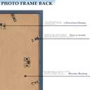 2 x 11x14 Picture Frame with 8x10 Mat Navy Blue, Display 8x10 with Mat or 11x14 Without Mat, Wood 11 by 14 Photo Frame, 11 x 14 Frame for Wall Hanging Display, Navy Blue