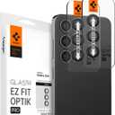 Spigen Camera Lens Screen Protector [GlasTR EZ Fit Optik Pro] Designed for Galaxy S24 [Case Friendly] - Black [2 Pack]