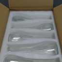 Glass Tall Bud Vases for Centerpieces, Ribbed Flower Vase in Bulk Set of 10, Modern 8" Slim Floral VaseS for Wedding Party Dining Table Decor