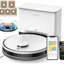 ILIFE A30 Pro Robot Vacuum and Mop, 10,000Pa Powerful Suction | 280-Day Self-Emptying with 5 Dust Bags, LiDAR Navigation,150 Mins Runtime, Ideal for Pet Hair, Hard Floors, Carpet, White