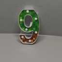 Pixel Light up Number, 8.58in Led Pixel Pattern Glowing Numbers Pixel Game Party Decorations Pixel Light Decorative Numbers for Game Birthday Party Wedding Supplies(Number 9)