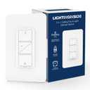 Smart Ceiling Fan Control and Light Dimmer Switch, Compatible with Alexa/Google Assistant/Smart Life, Neutral Wire Required, Single Pole Fan Light Switch, 2.4G Wi-Fi only, Timer, No Hub Required, 1PC