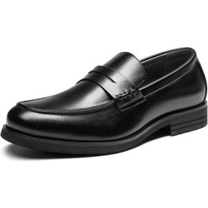 Bruno Marc Men's Dress Slip-on Penny Loafers Business Formal Shoes (10, Black)