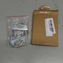 uxcell Muffler U-Bolt Clamps for 35mm(1-3/8") Diameter Exhaust Tail Pipe, 2pcs Exhaust U Clamp Saddle Type U-bolt Clamps