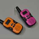 Walkie Talkies for Kids Long Range - 4 Pack Kid Walkie Talkies with Replaceable Shell Backlit LCD Flashlight 3 Miles Range - Gifts and Toys for 5-7 Year Old Boys and Girls (Green Orange Blue Pink)