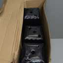 Nuenen 150 Pcs Tall Tree Pot Plastic Deep Plant Nursery Pots Black Seedling Treepots Flower Plant Container with Drainage Holes for Indoor Outdoor Gardening (11.8" H X 3.9" W)