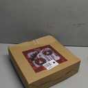 Zcaukya 2 Packs Pre-lit Christmas Wreaths, 14 Inch Buffalo Check Bowknot Wreath with 8 Lighting Modes String Lights, Artificial Front Door Wreath for Xmas Hanging Decor, with Timer