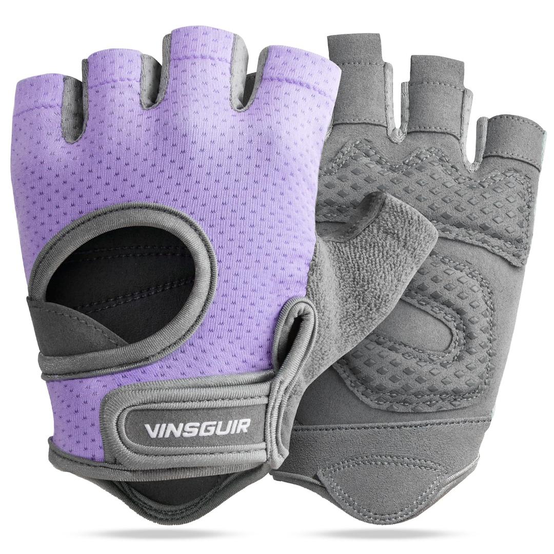VINSGUIR Workout Gloves for Women and Men, Breathable Weight Lifting Gloves for Gym Exercise, Fitness, Training, and Cycling, with Excellent Grip and Cushion Pads